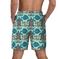 thumbnail image 4 of Balery Turtles And Seahorses Mens Swim Trunks Swim Shorts for Men Quick Dry Inseam Beach Shorts with Compression Liner Pocket-XX-Large, 4 of 9