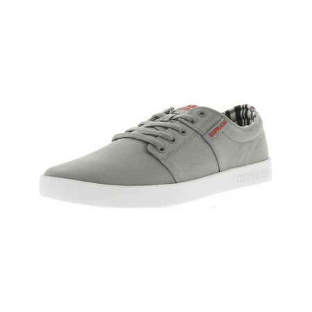 Supra Men's Stacks Ii Grey / White Ankle-High Suede Fashion Sneaker -