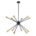 thumbnail image 2 of Kanmee 38.2 in. 12-Light Indoor Black and Gold Finish Chandelier with Light Kit, 2 of 2