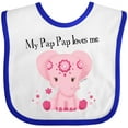thumbnail image 3 of Inktastic Aditi My Pap Pap Loves Me Boys or Girls Baby Bib, 3 of 4