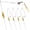 Golden,1/2oz-5PCS, variant on 5 Pack Bottom Bouncer for Walleye Rigs, 1OZ-3OZ Trolling Weights Fishing Weight Sinkers Trolling Drifting Fishing Live Bait Spinner Rigs Crankbaits Crawler Walleye Rig