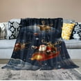 thumbnail image 2 of HENGT Plush Christmas Blanket Premium Pretty Xmas Throw Blankets Holiday Printed Themed Funny Gift Throws for Home, Bed, Couch, Bedroom,, 2 of 6