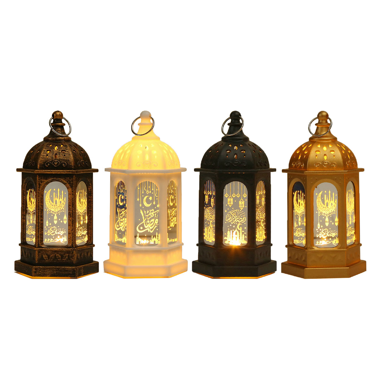 Protoiya Vintage Candle Lantern，Lantern with FlickerinED,Battery