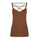 thumbnail image 5 of ICHUANYI Clearance Women's Black Round Neck Sleeveless Temperament Solid Vest Vest Pullover Shirt(Brown, XXL) ICHUANYI WER2023081200799, 5 of 9