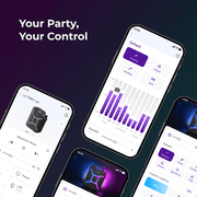 ULTIMEA Go 360° Party Speaker, 300W Peak Power, Bluetooth 5.4, App Control, Dual Wireless Microphone Support,Ultimea Go