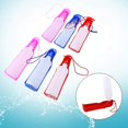 thumbnail image 5 of Botella de agua Yjmei de 250 ml/500 ml con dispensador de agua portátil, botella de agua de plástico para viaje para perro, cachorro, gato (rosa, 250 ml), 5 of 5