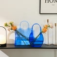 thumbnail image 5 of Blue Acrylic Modern Decorative Purse Vase, 5 of 8