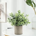 thumbnail image 2 of Plantas artificiales en maceta, pequeñas plantas falsas para decoración de oficina. desmodio, 2 of 9