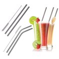 thumbnail image 2 of ENJOYW 4Pcs Stainless Steel Reusable Drinking Straws Milk Tea Coffee Sucker With Brush Straw, 2 of 7
