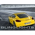 thumbnail image 1 of For Porsche Cayman Murdered Out TailLight Overlays Kit Tinted TailLamp Film Lense Protection Covers, 1 of 5