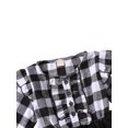 thumbnail image 4 of Qiylii Girl’s Dress Plaid Mesh Yarn Stitching Button Long Sleeve Dress, 4 of 8