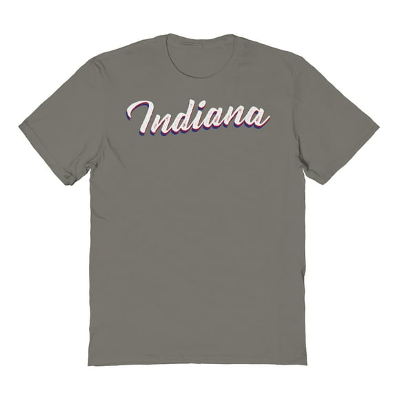 Indiana Graphic Charcoal Men's Cotton T-Shirt