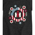 thumbnail image 3 of Case IH - Patriotic Flowers - Girls Fitted Short Sleeve Graphic T-Shirt, 3 of 5
