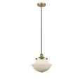 thumbnail image 4 of Innovations Lighting  Oxford - 1 Light 12" Cord Hung Mini Pendant Satin Nickel/Matte White, 4 of 5