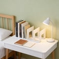 thumbnail image 5 of 4-compartment Desktop Book Holder Organizer, Sturdy Metal Book Stand, Desk Storage Rack for Books Notebooks Magazines, Neat Office Supply Organizer, 10.2*4.7*4.13in, White, 5 of 6