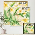 thumbnail image 4 of Designart 'Yellow Flowers and Tropical Foliage XI' Traditional Framed Canvas Wall Art Print, 4 of 5
