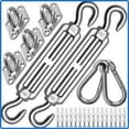 thumbnail image 1 of Kit de Matériel pour Voile d'Ombrage Triangulaire, Installation Extérieure Facile avec Acier Inoxydable 304, Boucle Réglable pour Ancrage Coupe-Vent, 1 of 6
