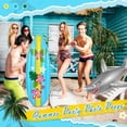 thumbnail image 4 of Tabla de surf inflable y decoración de luau con forma de tiburón Cunhill, 4 of 7