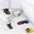thumbnail image 4 of Attack On Titan Shower Curtain Set 4 Piece, Set Bathroom Sets with Rugs(Bath Mat,U Shape Mat Toilet Lid Cover Mat) Durable Bathroom Decor, 4 of 8
