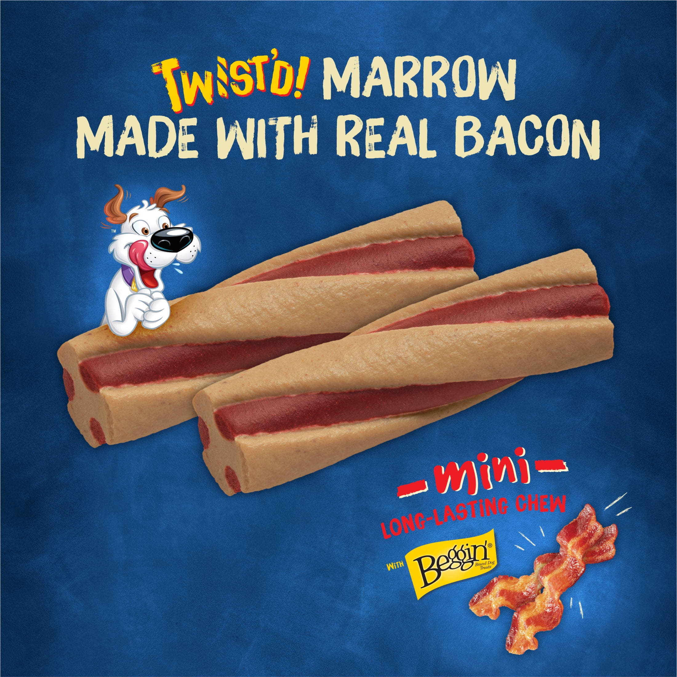 Purina Busy Bone with Beggin' Twist'd Small Dog Treats with Bacon Chews, 20.2 oz Pouch (12 Count)