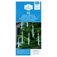 thumbnail image 6 of 10-Count Cool White LED Dripping Mini Icicle Christmas Lights on Transparent Wire, Holiday Time, 6 of 6