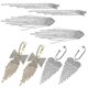 thumbnail image 1 of Sparkly Rhinestone Chandelier Earrings for Women with Assorted Colors and Dangling Design 4 Pairs, 1 of 5