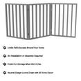 thumbnail image 3 of Freestanding Indoor Pet Gate – 3-Panel 54x24-Inch Foldable Dog & Cat Gate for Doorways, Hallways & Stairs, No Drilling Required, Lightweight Barrier Fence for Small to Medium Pets by PETMAKER (Gray), 3 of 8