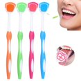 thumbnail image 2 of Godom Tongue Cleaner Brush, Tongue Scraper 4Pcs Lightweight For Adult Kids For Oral Care For Home Travel, 2 of 5