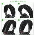 thumbnail image 5 of Geekria Earpad + Headband Compatible with MDR-7506, MDR-V6, MDR-CD900ST Headphone Replacement Ear Pad + Headband Cover / Ear Cushion + Headband Protector \ Earpads Repair Parts Suit (Black), 5 of 6