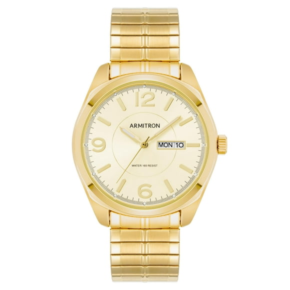 Reloj Armitron para hombre con banda de expansión y esfera de día/fecha 20/4591