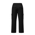 thumbnail image 3 of TIREOW Girls Cargo Sweatpants Solid Color Elastic Waist Wide Leg Cargo Sweat Pants Baggy Casual Cargo Pants with Multi-Pockets, 3 of 9