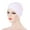 White, variant on Jiaroswwei Women Solid Color Elastic Bandanna Turban Cap Head Scarf Cover Hat Headdress
