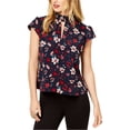thumbnail image 1 of Blusa peplum con cuello alto Rachel Zoe para mujer azul grande Peplo, 1 of 1