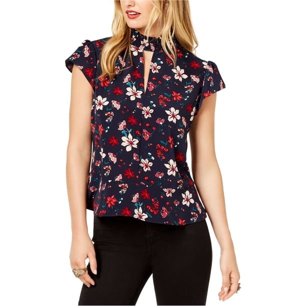 Blusa peplum con cuello alto Rachel Zoe para mujer azul grande Peplo