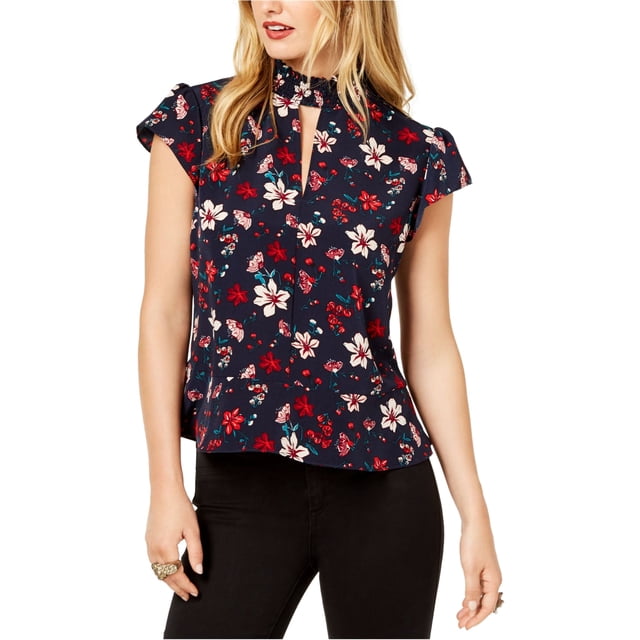 Blusa peplum con cuello alto Rachel Zoe para mujer azul grande Peplo