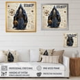 thumbnail image 4 of Designart "Schematic Sketch Sasquatch IV" Wizards Floater Framed Wall Art Prints, 4 of 5