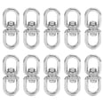 thumbnail image 1 of 10 ganchos giratorios M6 de doble extremo de acero inoxidable con conector de anillo de grillete de 8 formas, 1 of 14