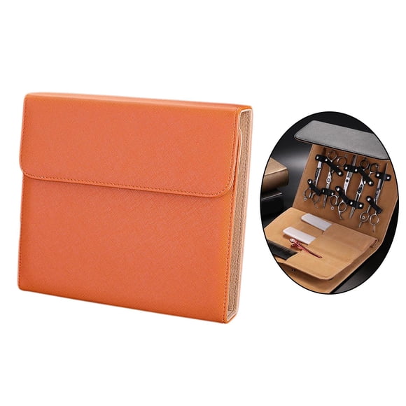 Estuche de tijeras de peluquero Colcomx Rojo Naranja