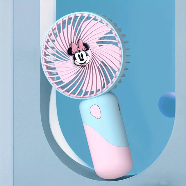 1 Pce Disney Alien Mickey Minnie Ventilateur Compact USB-Rechargeable Minimaliste Mural avec Trois Vitesses Réglables Adapté aux Solutions de Refroidissement Portables Multifonctionnelles pour Voyage Bureau