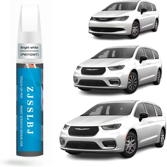 Car Touch Up Paint(Bright White(PW7/GW7)) for Chrysler, Car Paint Scratch Repair Kit, Quick & Easy Solution to Repair, 2 in 1 Scratch Remover Pen with 2PCS Disposable Micro Applicators