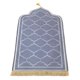 thumbnail image 1 of Alfombra de oración elegante, alfombra de oración, alfombra de adoración, alfombra de piso con borlas Gris, 1 of 9