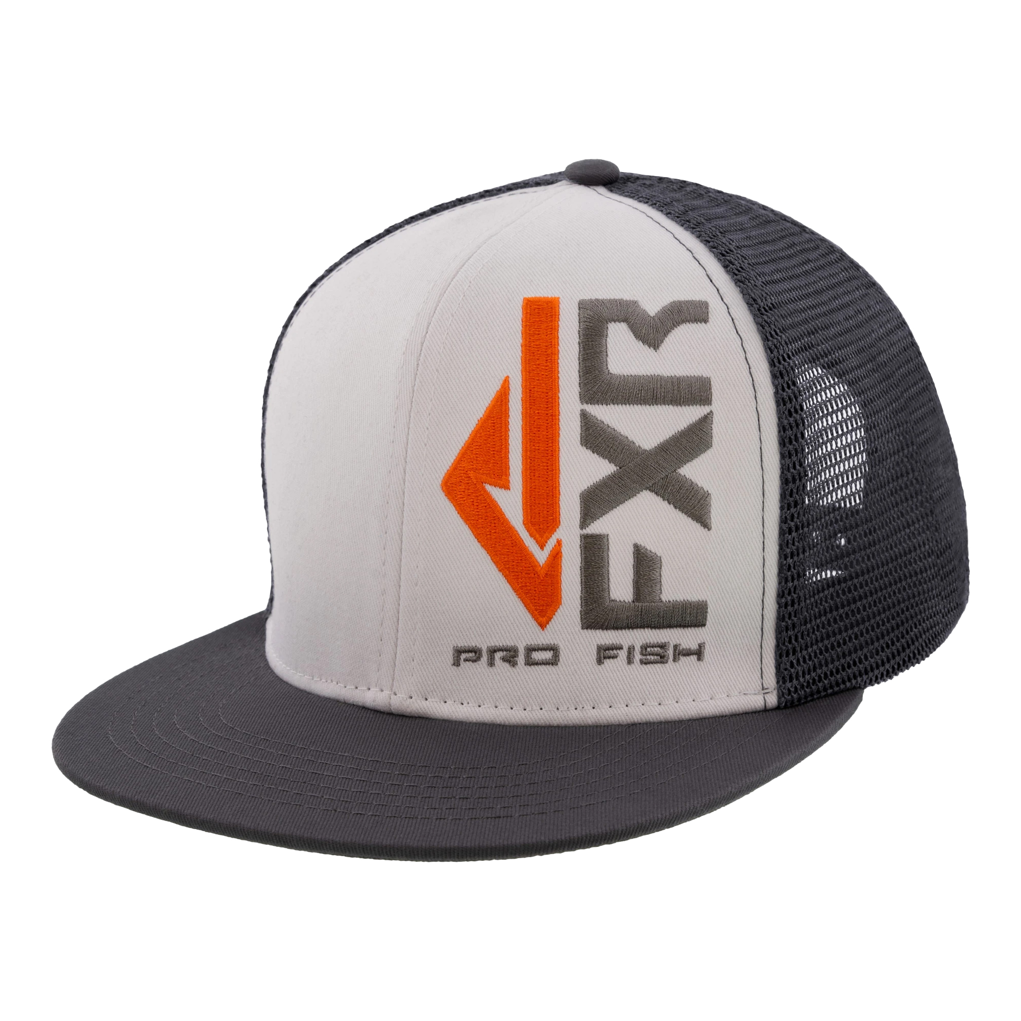 FXR Grey Orange Hook'd Hat Cotton Nylon 