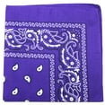 thumbnail image 1 of Qraftsy Extra Large Edition Kerchiefs Cotton - Paisley and Solid  (Paisley, 1 of 2