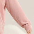 thumbnail image 6 of dazeni Flannel Button Down Pajamas for Women Set Soft Warm Fleece Pjs Outfits Fall Winter Long Sleeve Tops Trousers Sleepwear Sets with Pockets Pink Medium, 6 of 8