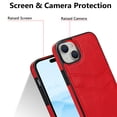 thumbnail image 2 of Allytech Wallet Case for iPhone 15 Plus - 2 Card Holder - Military Grade Drop Protection - Ultra Slim & Protective - Premium PU Leather Shockproof Phone Case for Women & Men - Red, 2 of 6