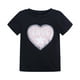 thumbnail image 1 of Ropa Para Bebé (Niño O Niña), Traje Para Niño Pequeño, Moda De Algodón, Divertida Decoloración, Corazón Con Tapa, Patrón De Lentejuelas, Camiseta Negra Odeerbi LM103-3692, 1 of 9