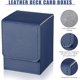 thumbnail image 2 of 2 cajas Cajas de cartas de baraja de cuero Tamaño grande para más de 100 cartas con funda Caja de juego de baraja para cartas coleccionables Caja de naipes compatible con MTG TCG (azul, verde, vertic, 2 of 5