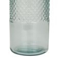 thumbnail image 4 of DecMode 17" Handmade Slim Spanish Light Blue Recycled Glass Vase with Textured Diamond Pattern, 4 of 8