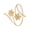Gold-color Section 3, variant on Flower/Leaf Arm Cuff Bracelet Fashion Metal Arm Bands Open Arm Bracelet Ornament