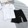 thumbnail image 3 of WOYY Big Boys Quick Dry Athletic Outfits Short Sleeve T Shirt Shorts Set, Sizes 8-9Y, 3 of 3